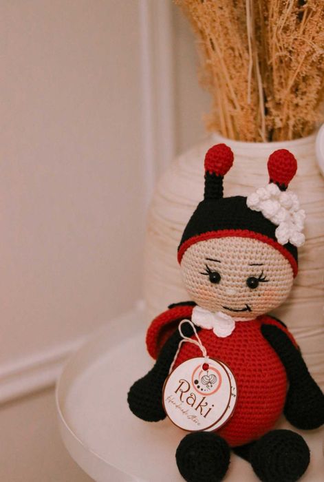 Joaninha amigurumi