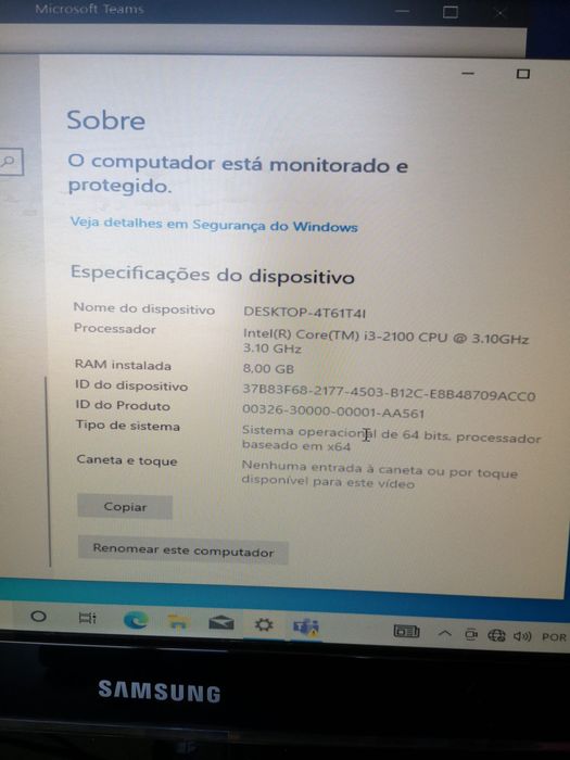Computador de secretária