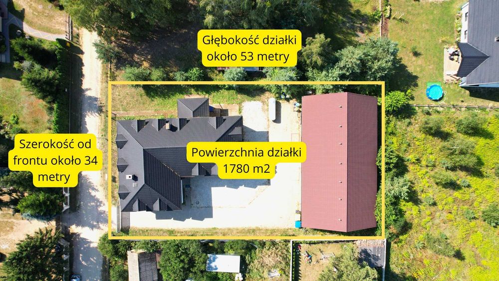 Dom 412 m² z budynkiem gospodarczym 307 m² na działce 1780 m² – Radziejowice-Parcel - View 2