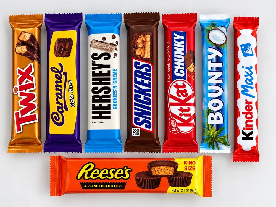 Сквіш солодощі Twix Snickers KitKat Bounty Kinder антистрес 20 см Шоколад Сир