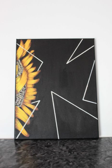 Pintura girassol (Abstrato).