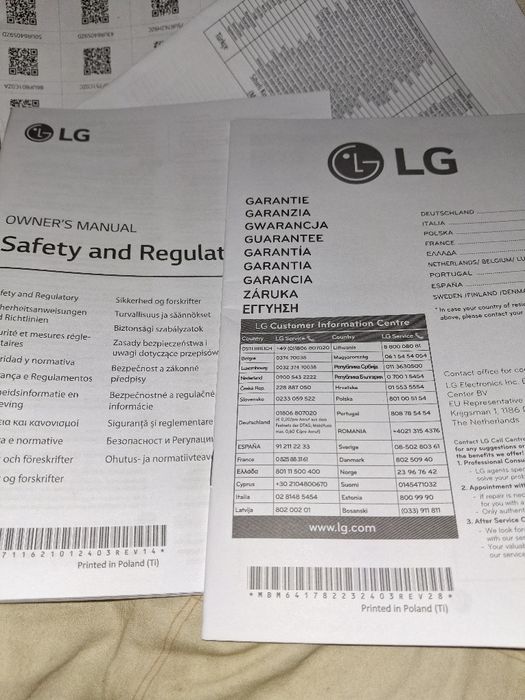 Nowy telewizor smart lg. 43