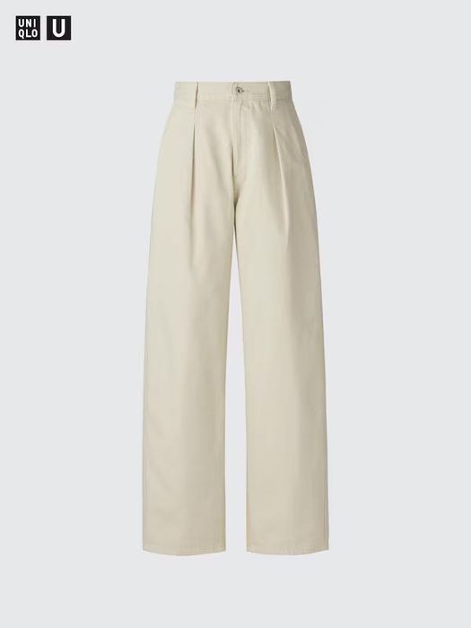 Нові бежеві нюд штани джинси висока талія Uniqlo