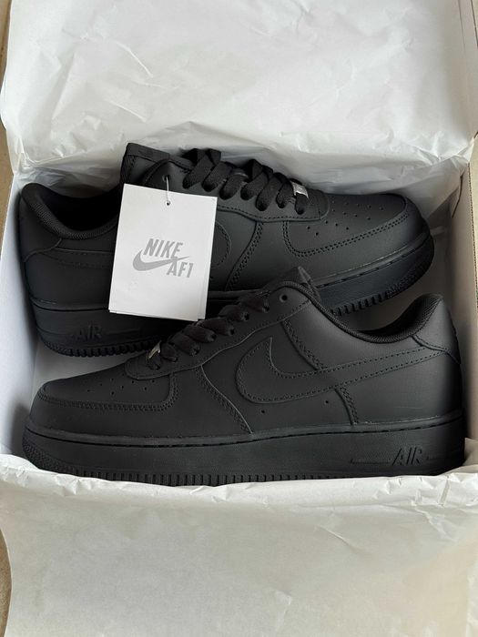 Мужские кроссовки Nike Air Force 1 "Classic Black" 40-45