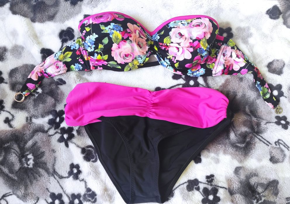 Bikini strój kąpielowy w kwiaty