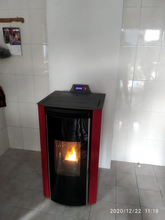 Salamandra a pellets