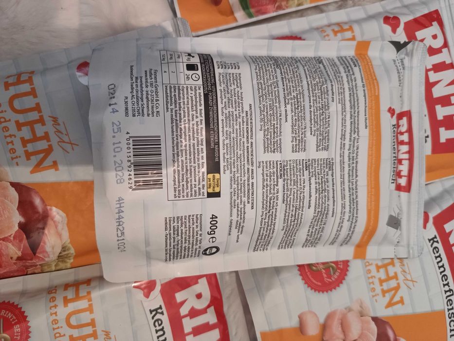 Mokra karma dla psów Rinti Kennerfleisch, w saszetkach,  400 g