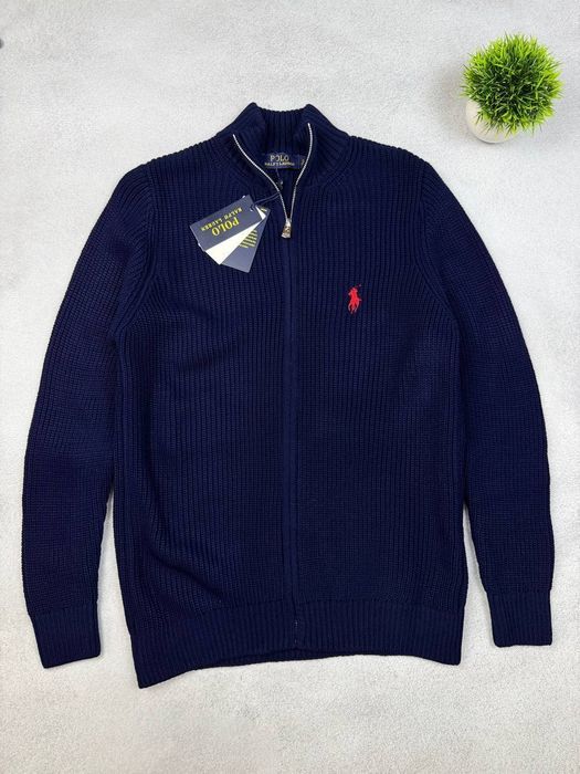 свитр кофта кардиган Вʼязана Polo Ralph Lauren зип zip old MONEY