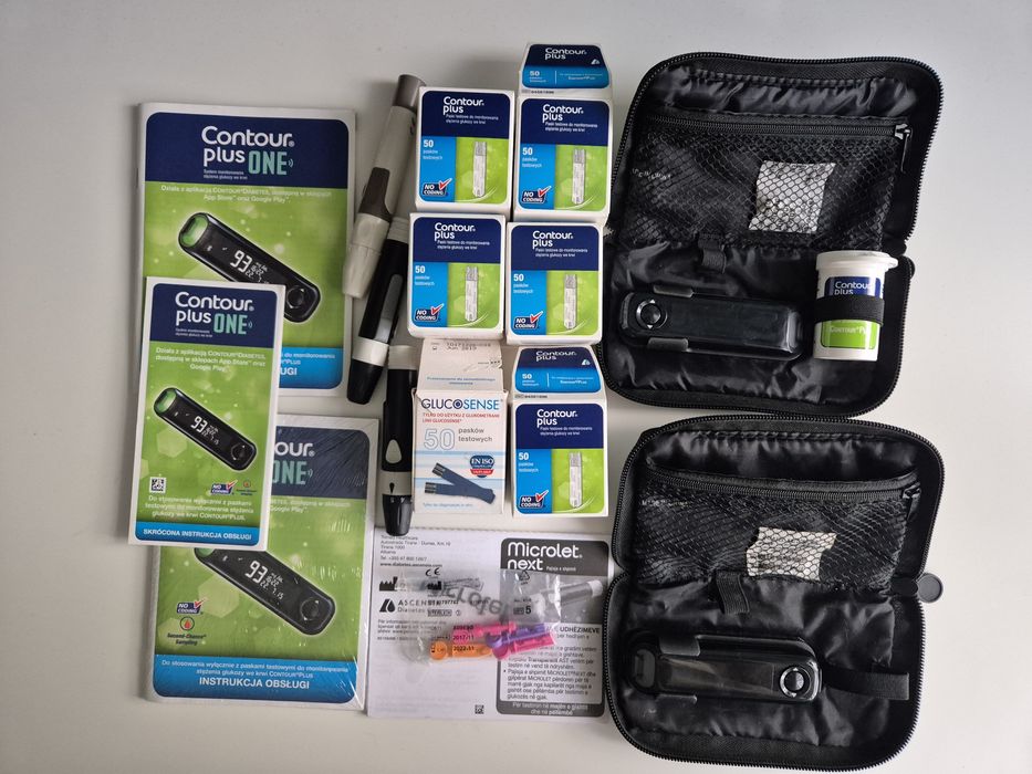 Contour plus one gluco sense paski glukometry