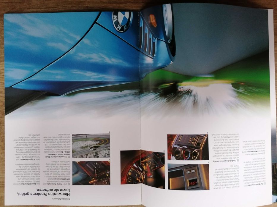Prospekt BMW Z3 dodatki.