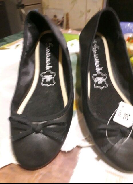 Новые туфли - балетки. Бренд Savanah. Стелька – кожа