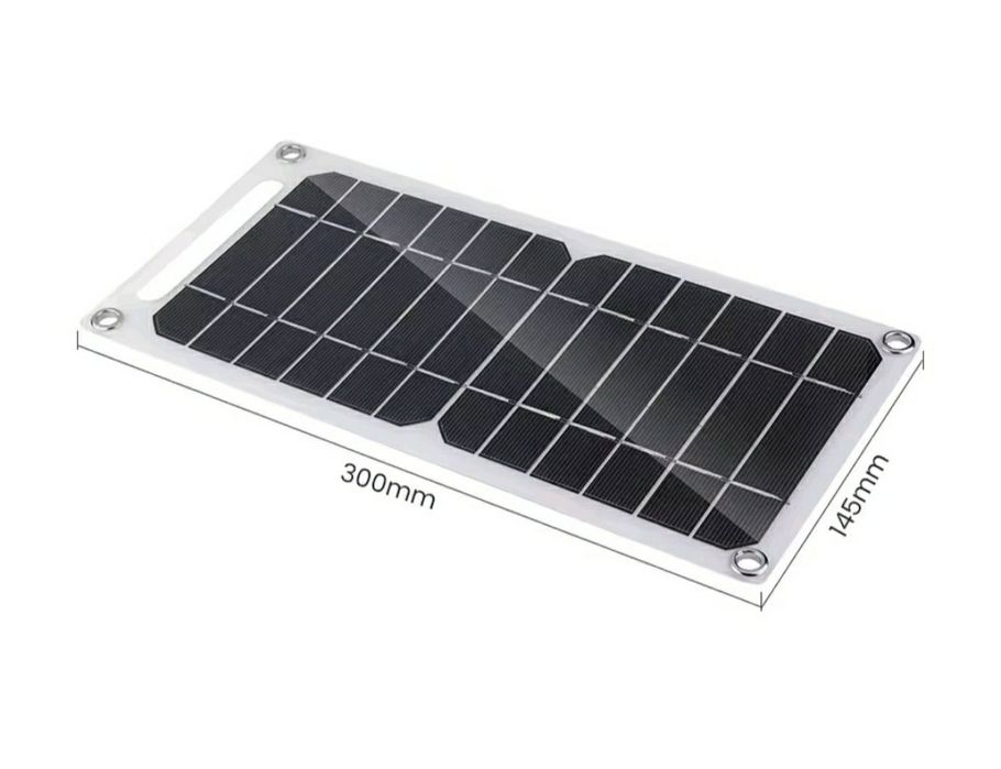 Panel słoneczny 30cm na 14,5cm Nowy wodoodporny  z USB