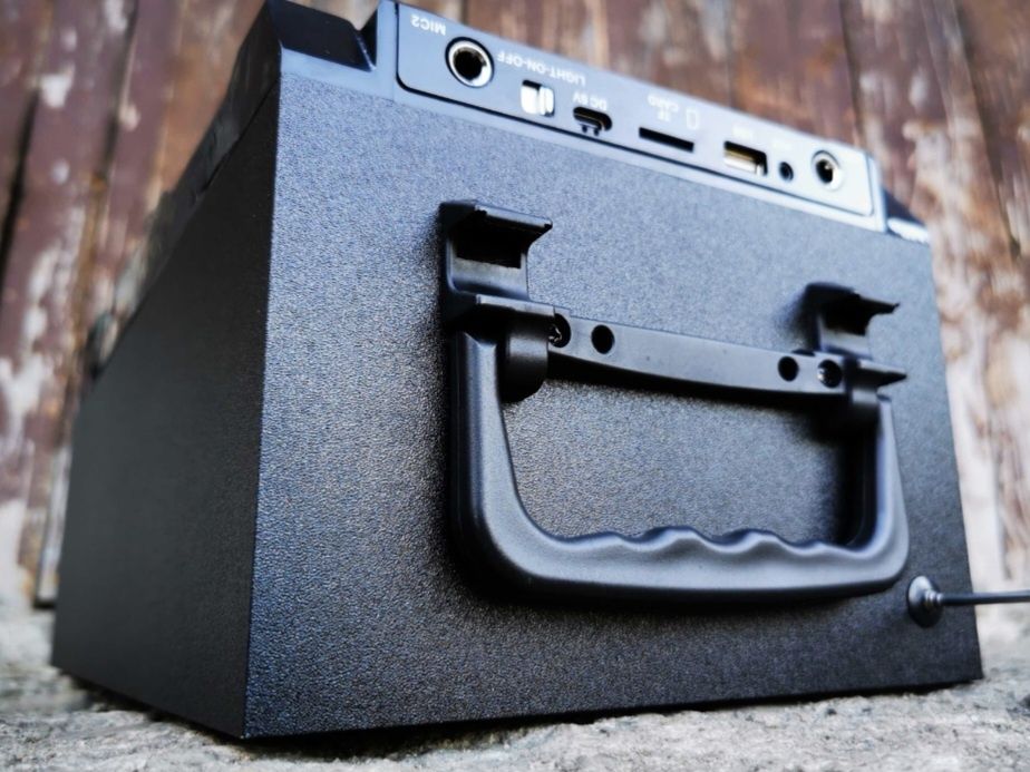 Kolumna nagłośnienie radio karaoke akumulator mikrofon