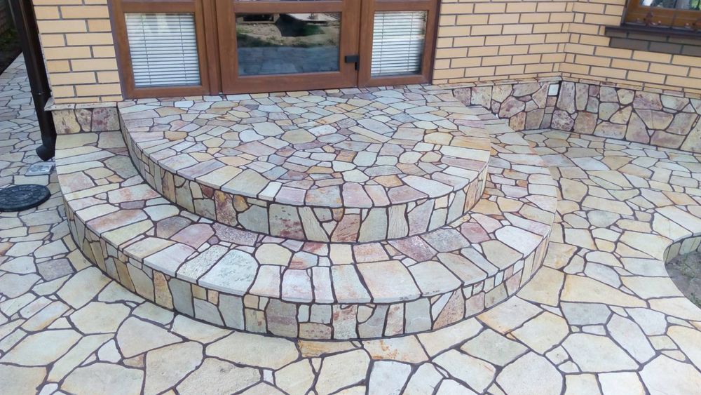 Природній камінь-Всі види робіт з каменем(цоколь,доріжки,відкоси,крини