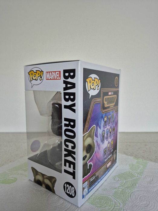 Funko POP Marvel #1208 Baby Rocket Flocked
