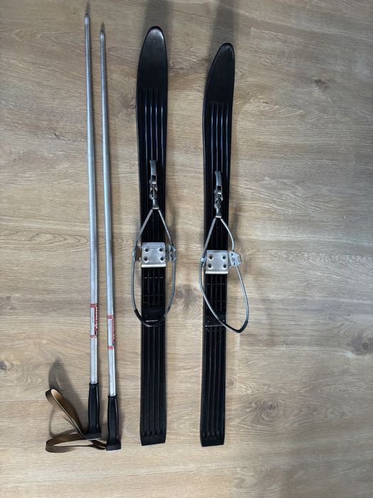 Narty plastikowe dla dziecka uniwersalne polsport prl