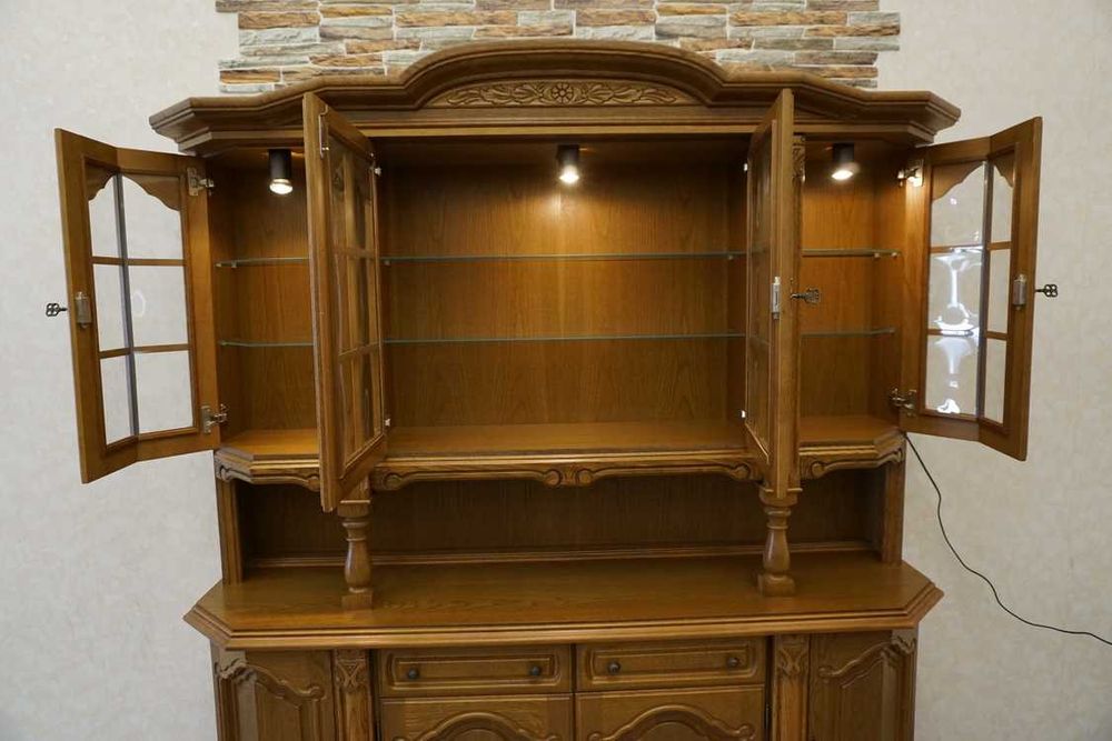 Kredens Witryna z Komodą Podświetlana szer. 187 cm  (p-869)  -10% -10%