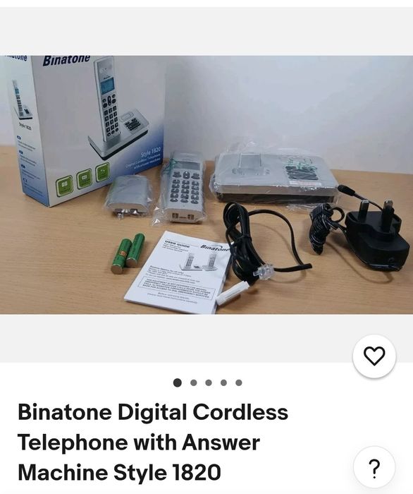 Cyfrowe telefony bezprzewodowe Binatone 1820 Nowa Niższa Cena