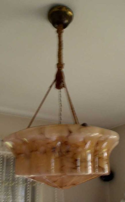 Art deco piękna ampla marmurek