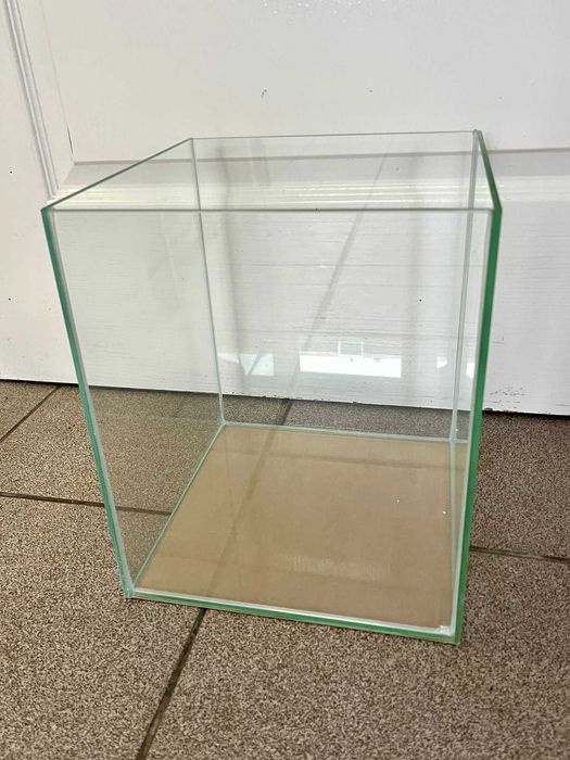 Akwarium Kostka 25x25x30 19L Bezbarwny Silkon NOWE