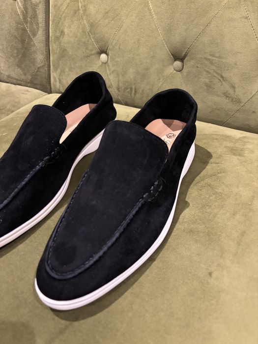 Loro Piana 43 чорні, натуральна замша якість 1:1