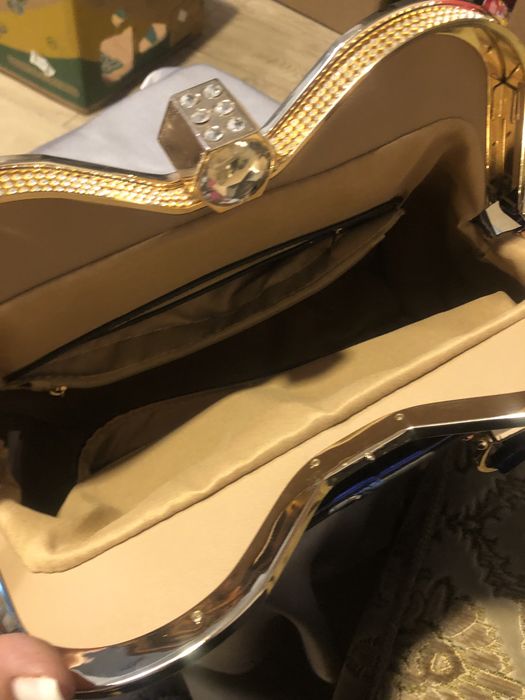 Torebka typu doktor bag, szer.34, wysokość 22 cm używana