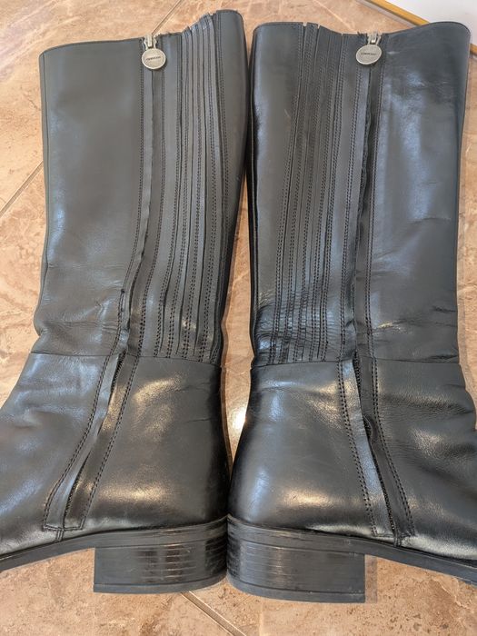 Oficerki skórzane czarne Geox 38