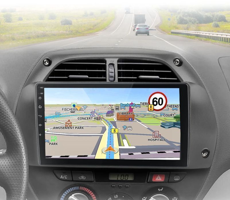 Radio 2DIN 9" Android Auto CarPlay Navi GPS Toyota RAV4 PL