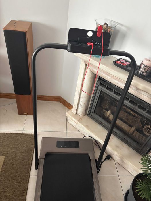 Passadeira corrida RACINGREAT guiador rebatível vel máx 10KmH 120Kg