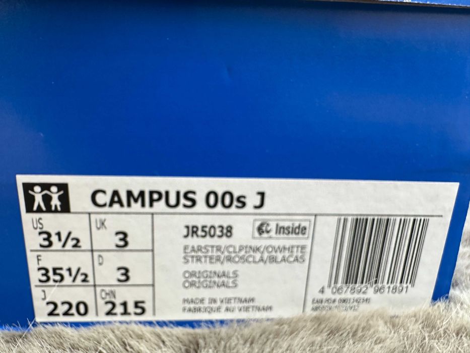 Buty damskie skórzane trampki adidas campus 35,5
