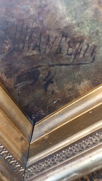 Sprzedam obraz olejny na płótnie z 1894r z Lwowa