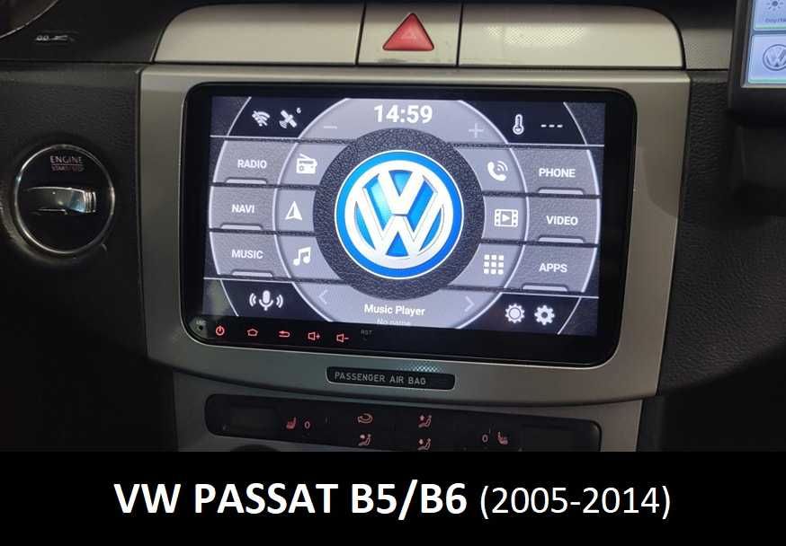 (NOVO) Rádio • 2DIN 9" • VW SEAT SKODA • Android • [4+32GB] • Wifi GPS