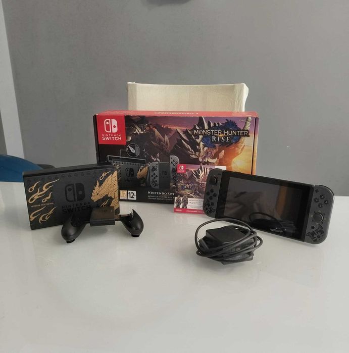 Nintendo switch (Monster hunter edition) com jogo incluído