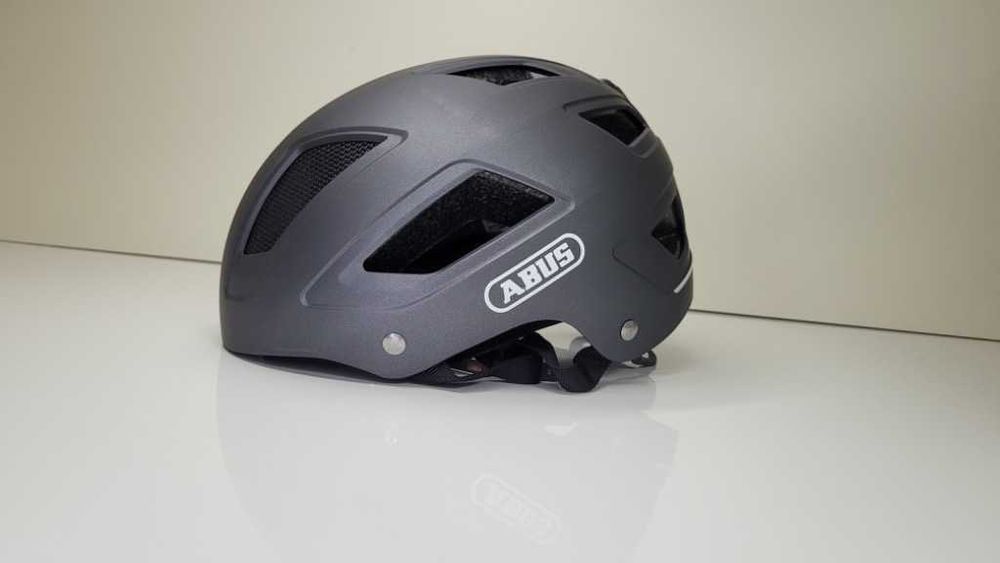 Miejski kask rowerowy ABUS HYBAN 2.0 titan rozmiar M 52-58cm