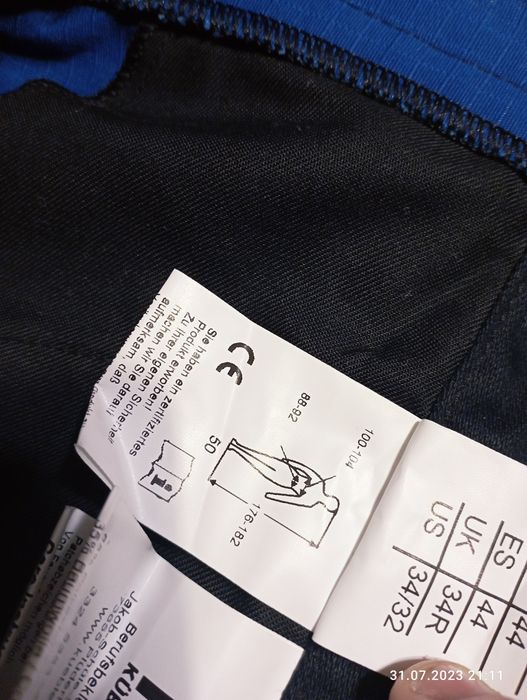 spodnie ogrodniczki Kübler Pulsschlag rozmiar 50 nowe