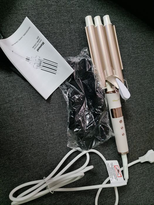 CkeyiN HS520 lokówka falista z regulacją temperatury i wyświetlaczem