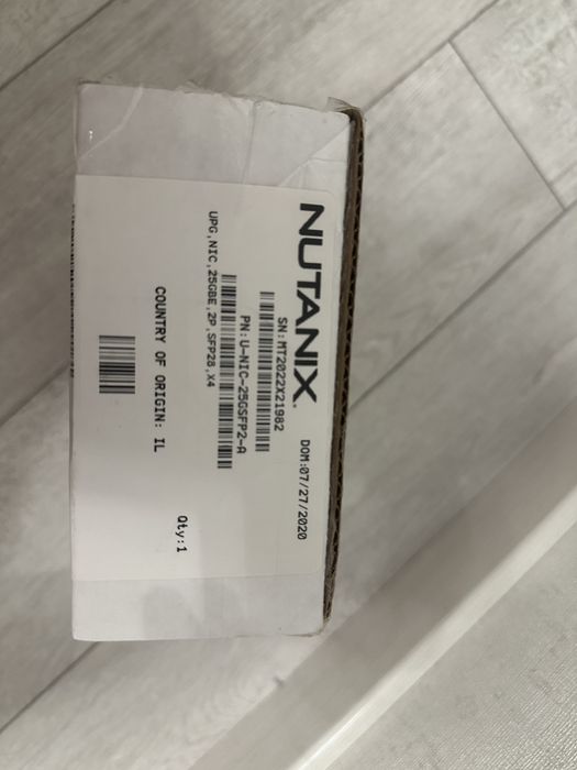 НОВА Мережева карта Intel X520-DA2 від Nutanix