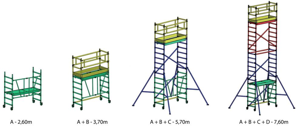 Wynajme Rusztowanie aluminiowe przejezdne FARAONE