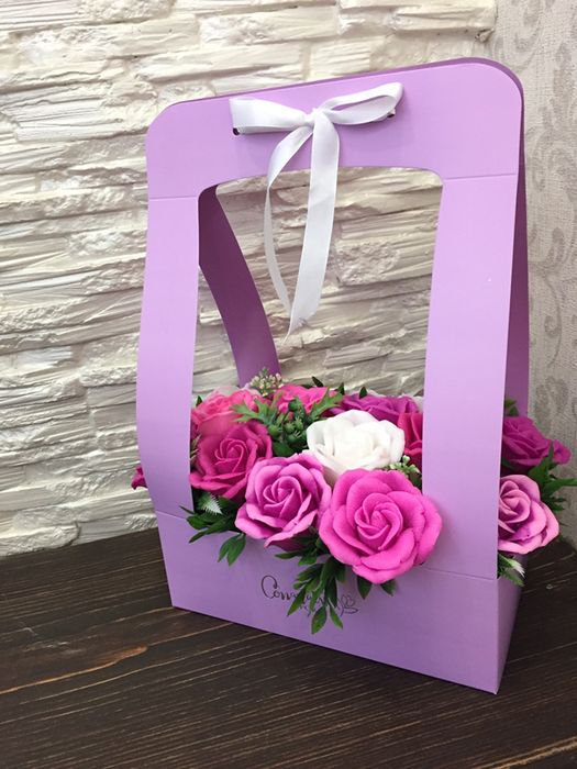 Букеты из натурального мила ручной работы