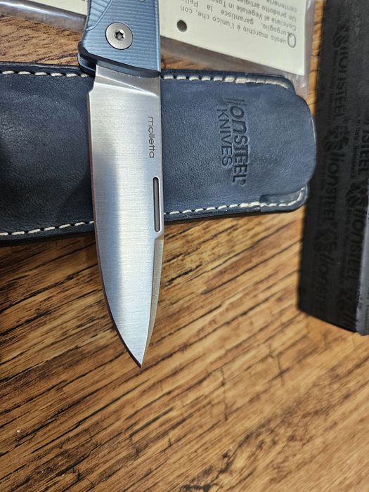 Lionsteel Thrill blue titanium m390 + etui