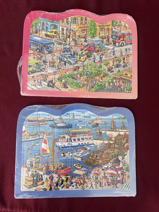 Дитячі пазли картонки по 42 штуки вік 3+