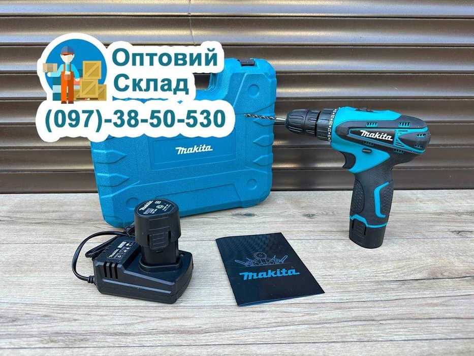 Якісний Акумуляторний Шуруповерт Makita DF330 Шурупокрут 12В/3А Макіта