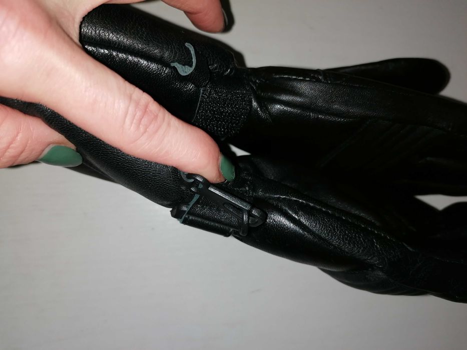 Thinsulate luvas em pele de motard