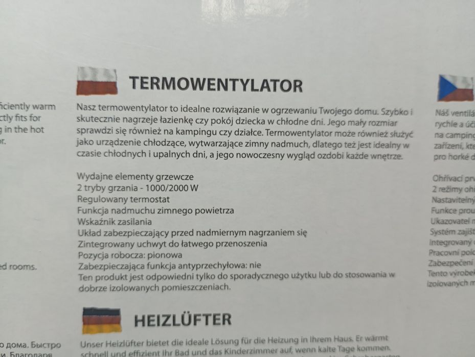 Esperanza Ehh002 Termowentylator - FARELKA Mojave