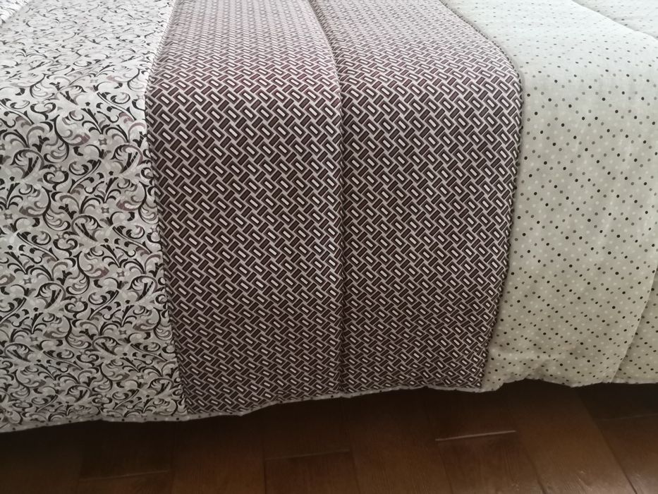 Manta de inverno em sarja tons neutros Nova