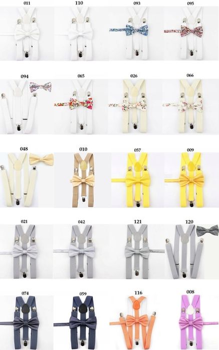 Komplet Szelki Męskie I Mucha Męska Granatowe