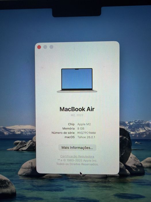 MacBook Air M2 - 512 GB SSD - Seminovo e sem nenhum dano
