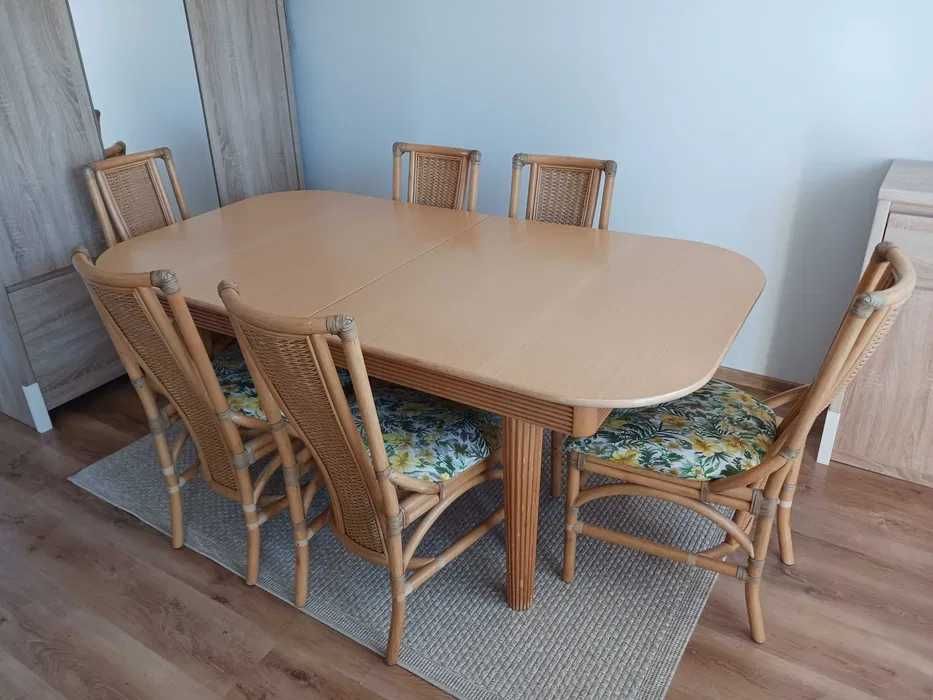 Zestaw rozkładany stół + 8 krzeseł (Prestige)