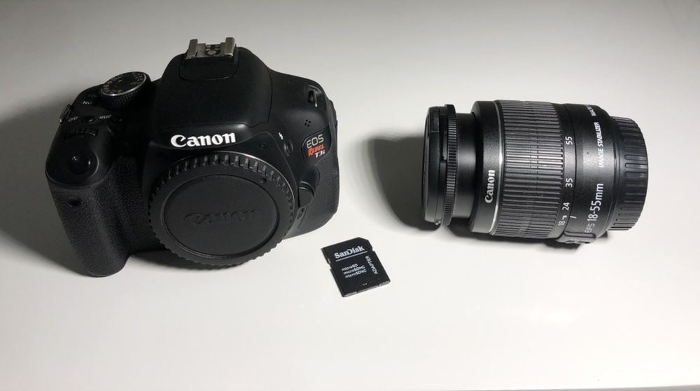 Камера Canon eos t3i + карта памяти, + ремешок