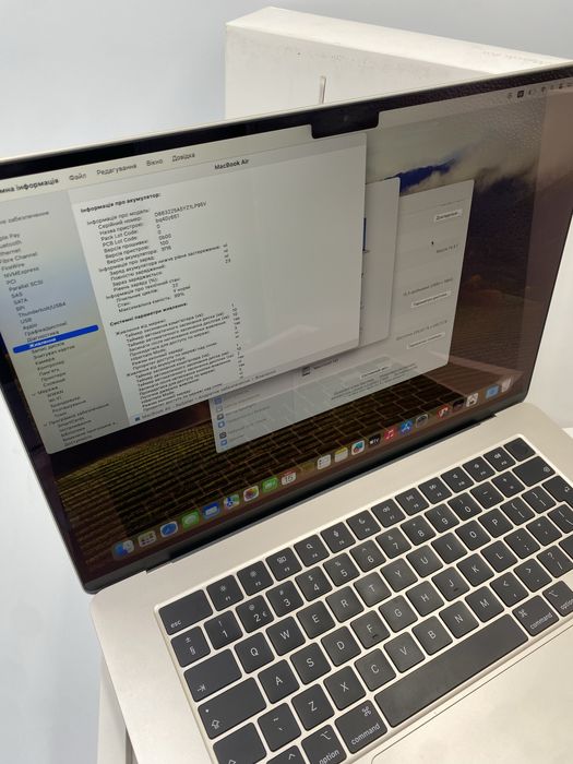 Apple MacBook Air 15 M2 8/256GB Starlight MQKU3 2023
